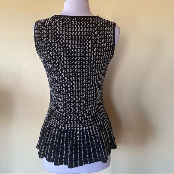 Ann Taylor Embroidered Sleeveless Peplum Sweater S - Picture 10 of 12